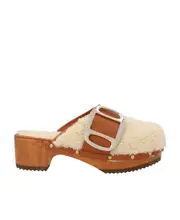 Logo flat shoes 40 Nude