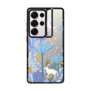 Galaxy S25 Ultra Impact Ring Stand Case Jackalope Mythical Moon by Papio Press