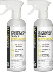 2 x InvisiGarde® Hospital Grade Disinfectant The Next Generation in Surface Sanitising Using The Latest in Advanced Technology Providing Long Lasting Protection After Only ONE Application.