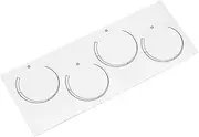 HALLMERS 4X Top Zero Clockwise Gradient Dial Decal Control Panel Labels (Black Print Clear Adhesive) Replacement Oven Sticker Cooktop Gas Induction Hob Burner Knob