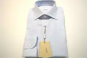 NEW BRIONI Dress SHIRT 100% Cotton Size 17 Us 43 Eu (Store cod FE)
