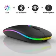 Bluetooth 5.2 Dual-mode Phablet Computer Bluetooth Wireless Mouse Portable New