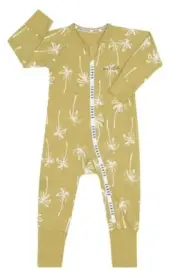 NEW BONDS unisex Mustard Palm Tree Wondercool zippy - size 1 / 12 - 18 Mths