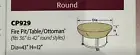 Treasure Garden Covers36" Round Fire Pit/Table/Ottoman Protective Cover CP929