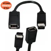 IEEE Firewire 1394 6 Pin Female to 6Pin Male Firewire 400 to 400 Adapter Cable