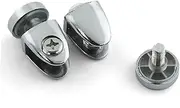 DECOMELODY 3pcs Zinc Alloy Glass Clamp Bracket Nail Fixation Clamp Strong Home Office Use