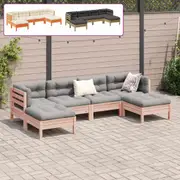 Garden Sofa Set with Cushions Modular Sofa 6 Piece Impregnated Wood Pine vidaXL