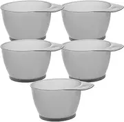 Gatuida Portable Hair Coloring Bowl with Scale Durable Plastic Dye Bowl for Home Salon Barber Use Essential DIY Hair Dye Tool for Easy Mixing Application