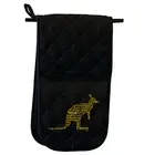 Kangaroo Slang - Novelty Double Mitt Oven Gloves Double Kitchen Chef BBQ Mitts