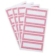 Zig Zag Rectangle Label 70 x 24mm 25 Pack