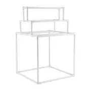 Towel Rack 8-Bar Outdoor PVC Towel Holder for Poolside Spa Bathroom White