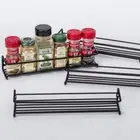 Spice Racks Organiser - 4 Tier Hanging Stainless Steel Spice Racks Wall Mount...