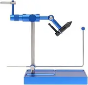 Snblzhef Fly Tying Vise Rotary Artificial Fly Making Bait Tools Lure Maker 360° Jig Hook Trout Fishing Lure Making Tool Blue