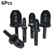 6PCS Black Tube Expander Air Conditioner Copper Swaging Tool Round Handle