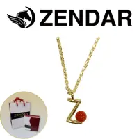 在飛比找momo購物網優惠-【ZENDAR】頂級天然沙丁紅珊瑚圓珠3-3.5mm字母銀色