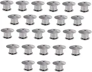 [CORHAD] 25pcs Hat Accessories Lapel Pin Blank Books Flat Round Tray Lapel Pin Backs Brooch Badge Accessories Metal Flat Locking Pin Locking Clasp Pin Keepers Retainer Horse Needle Card Cap