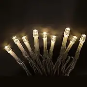 Lexi Lighting 400 LED String Light, Clear Cable, Warm White, 31.9M Battery Operated Fairy Lights, Remote Control, 8 Function Modes, Dimmable, Xmas, Wedding, Party Decoration for Indoor and Outdoor Use