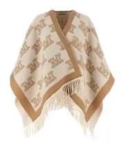 Logo cloak One size light brown