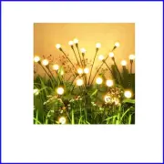 6-Pack Solar Firefly Lights with Warm White LED - Waterproof Garden Decor