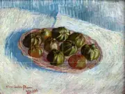 Basket of apples Tile Mural Kitchen Bathroom Wall Backsplash Art 24x18