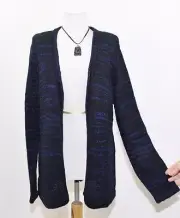 NEW Narciso Rodriguez Design Nation Blue Black Cardigan Belt Sweater S 4 XL $70