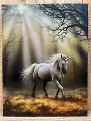 Unicorn Canvas/Wood Wall Art 9.5" x 7.5"