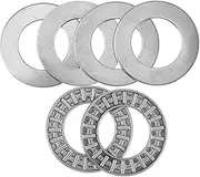 DECORNIJIA 2sets Inner Flat Thrust Needle Roller Bearings with Washer for Industrial Applications Replacement for Axial Loads Machinery