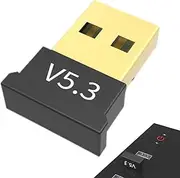 wireless adapter for pc, wireless audio adapter, dual mode dongle | 5.3 dongle receiver with USB transmitter for smooth audio signal, computer accessories for wireless headphones, clav