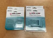 2 Mag Float Scraper Holder and Blade for S&M Acrylic Aquarium & 2 sets of Blades