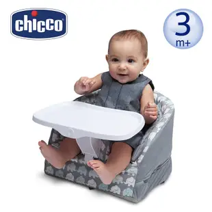 chicco-Boppy攜帶式幫寶椅座墊-大象灰