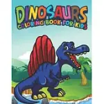 DINOSAURS COLORING BOOK FOR KIDS: FANTASTIC DINOSAUR COLORING KIDS BOOK WITH 50 DIPLODOCUS, TYRANNOSAURUS, APATOSAURUS, MOSASAUR, PROTOCERATOPS, BRACH