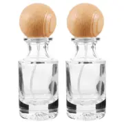 2 Pcs Perfume Bottle Container Essential Oil Bottles Empty Travel