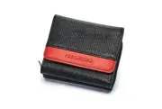 Nismo Premium Leather Wallet three fold Black Red tri-fold Nissan Genuine