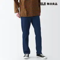 在飛比找momo購物網優惠-【MUJI 無印良品】男有機棉丹寧直筒褲(藍色)