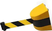 Retractable Queue Barrier Belt, Magnetic Retractable Belt Barrier, Cordon Barrier, Queue Barrier Belt with Magnetic Adsorption, 10M Cordon Barrier for Management