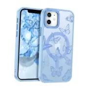 for iPhone 12 Mini Case, Cute Butterfly Pattern iPhone 12 Mini Z843-Light Blue