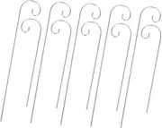 CAXUSD 10pcs Multi Functional Shepherd Hooks for Garden Metal Plant Label Holders Garden Tags Lawn Ornament Stakes for Decorative Touch and Easy Installation