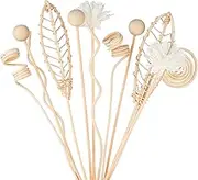 Reed Diffuser Stick,WUTAOBON 12Pcs 10Inch Natural Rattan Flower Reed Fragrance Diffuser Set, Fragrance Diffuser Replacement Rattan Sticks Home Decor (Primary Color)