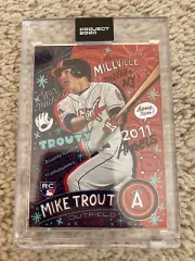 Topps PROJECT 2020 142 Mike Trout by Sophia Chang W/Box & Bubble Mailer
