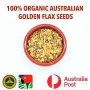 Australian Golden Flax Seeds 2kg Bulk Linseeds 100% Organic Flaxseeds Superfood
