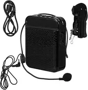Kisangel Portable Wireless Voice Amplifier with Rechargeable Battery Lightweight Microphone and Speaker for Teachers Tour Guides and Outdoor Use for Sound