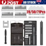28/50/71x Cordless Mini Power Precision Electric Screwdriver Set Repair Tool Kit
