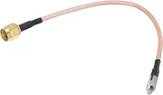 uxcell RG316 Coaxial Cables SMA Male to TS9 Female Low Loss Coaxial Cable 0.5FT Orange 1Pcs