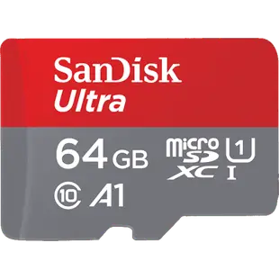 SANDISK 64G ULTRA microSD 120MB/S UHS-I C10 A1 記憶卡 64GB 紅灰【APP下單最高22%點數回饋】