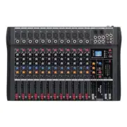 Hridz 12 Channel Mixing Console Live Studio Audio DJ Mixer Sound Board USB Inter