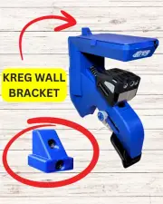 Set of 2 3D Printed Wall Brackets For Kreg Jig Pro 720