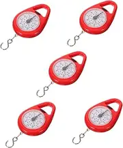 iplusmile 5pcs Travel Luggage Scale Portable Digital Weighing Scale Mini Spring Scale for Suitcases Accurate and Easy to Use