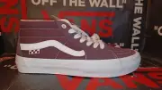 Vans Men's 8/Women's 9.5 Skate Jeff Grosso Mid Wrapped Wine White - VN0A5FCGWNE