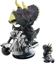 Tyrannosaurus Rex Auto Accessory - Vehicle Dinno Sliding Decor, PVC Unique T-Rexx Lizard Display | Rexes Dragster Figurine Home Accent Fun Dinno Riding Bike Sculpture for Car Look Boost