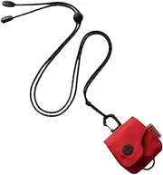 [Jlobnyiun] Travel Neck Wallet, Small Neck Wallet,Neck Hanging Headphone Bag - Change Portable Laptop, Stylish Key Coin Bags For Headphone Cards, red, Consulte la descripción, See description